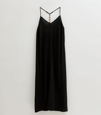 Black Beaded Back Maxi Dress 5 Black Beaded Back Maxi Dress