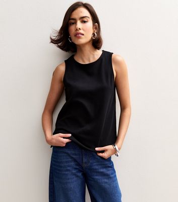 Black Premium Heavyweight Cotton Tank Top