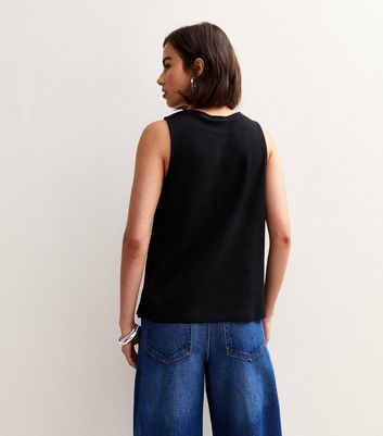 Black Premium Heavyweight Cotton Tank Top 4 Black Premium Heavyweight Cotton Tank Top