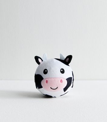 Black Cow Shape Soft Touch Stress Ball