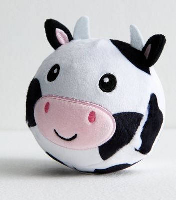 Black Cow Shape Soft Touch Stress Ball