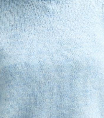 Girls Blue Oversized Roll Neck Jumper 5 Girls Blue Oversized Roll Neck Jumper