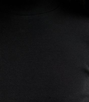 Girls Black Long Sleeve High Neck Top 5 Girls Black Long Sleeve High Neck Top