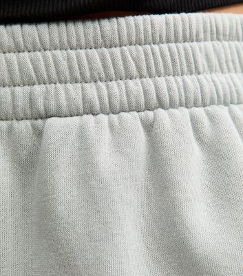 Girls Light Grey Oversized Cuff Joggers