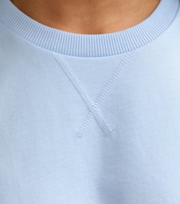 Girls Light Blue Short Sleeve Sweatshirt 5 Girls Light Blue Short Sleeve Sweatshirt