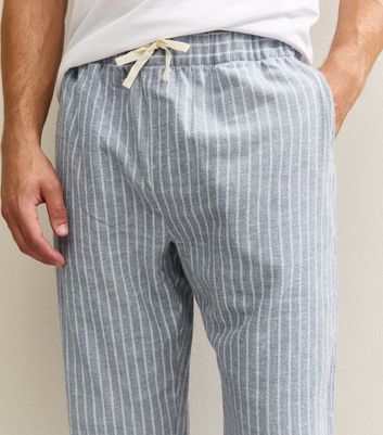 Blue Striped Cotton Pyjama Trousers