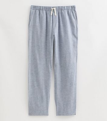 Blue Striped Cotton Pyjama Trousers 5 Blue Striped Cotton Pyjama Trousers