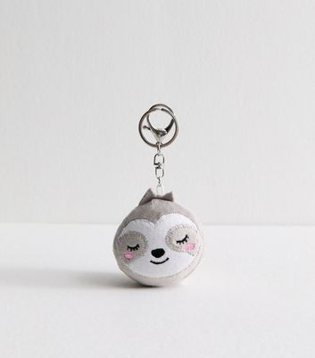Grey Sloth Key Ring