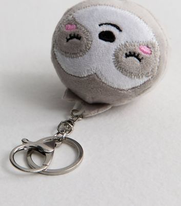 Grey Sloth Key Ring