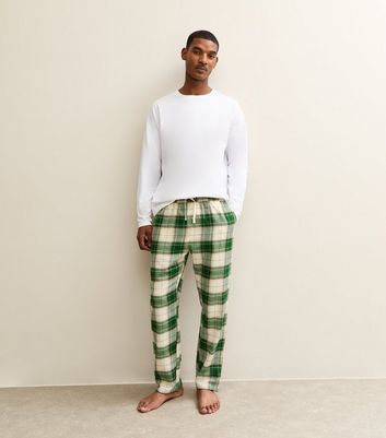 Green Relaxed Check Pyjama Bottoms