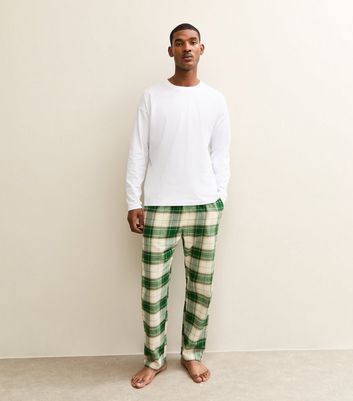 Green Relaxed Check Pyjama Bottoms 3 Green Relaxed Check Pyjama Bottoms