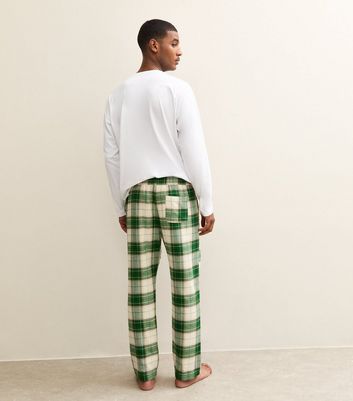 Green Relaxed Check Pyjama Bottoms 4 Green Relaxed Check Pyjama Bottoms