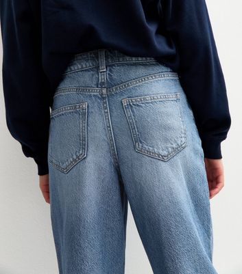 Girls Blue Denim Wide Leg Jeans 4 Girls Blue Denim Wide Leg Jeans