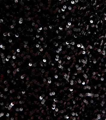 Girls Black Sequin Bandeau Dress 6 Girls Black Sequin Bandeau Dress