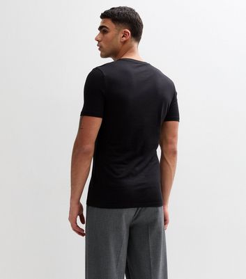 Black Cotton Muscle Fit T-Shirt 5 Black Cotton Muscle Fit T-Shirt