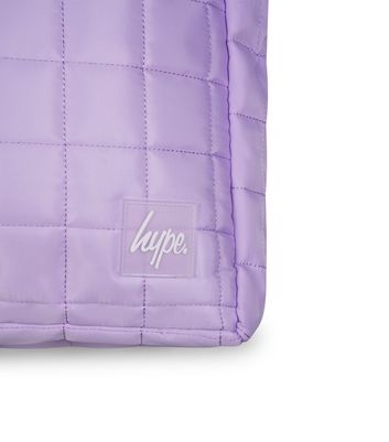 Hype Lilac Quilted Logo Patch Tote Bag 3 Hype Lilac Quilted Logo Patch Tote Bag