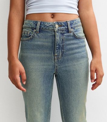 Girls Blue Mid Rise Flared Jeans 3 Girls Blue Mid Rise Flared Jeans