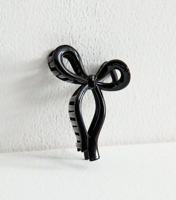 Black Bow Hair Clip