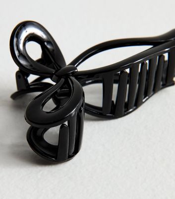 Black Bow Hair Clip