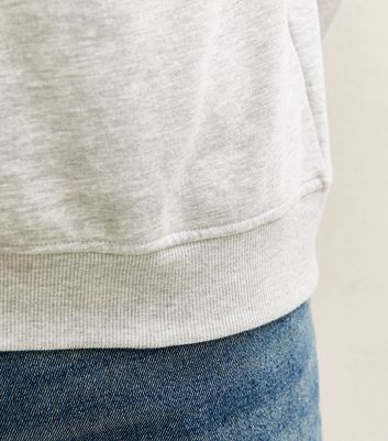 Grey Oversized Crew Neck Sweatshirt 5 Grey Oversized Crew Neck Sweatshirt