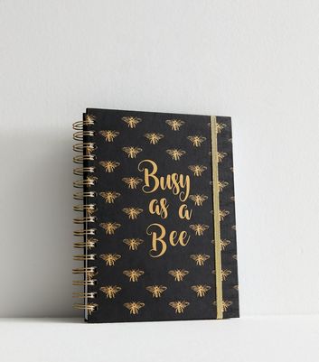 Black Busy As A Bee Notebook