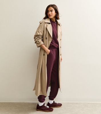 Burgundy Cuffed Ankle Joggers 3 Burgundy Cuffed Ankle Joggers