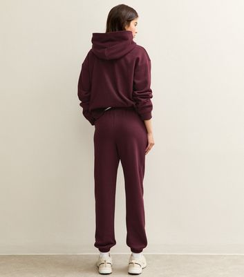 Burgundy Cuffed Ankle Joggers 4 Burgundy Cuffed Ankle Joggers