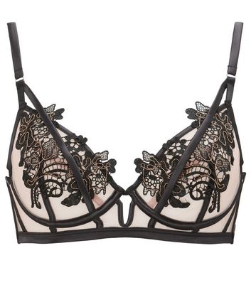 Ann Summers Black Enticement Non Padded Plunge Bra