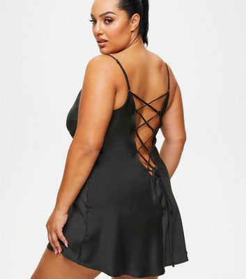 Ann Summers Black Cherryann Lace Trimmed Chemise