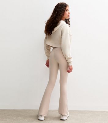 Girls Camel Flared Athleisure Leggings 4 Girls Camel Flared Athleisure Leggings