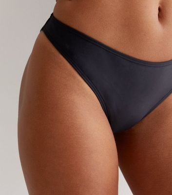 Black Hipster Bikini Bottoms