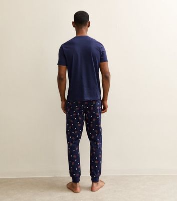 Blue Regular North Pole Print Top and Tapered Bottoms Pyjama Set 4 Blue Regular North Pole Print Top and Tapered Bottoms Pyjama Set