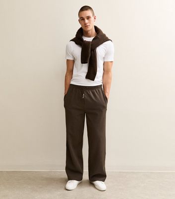 Brown Wide Leg Jogger