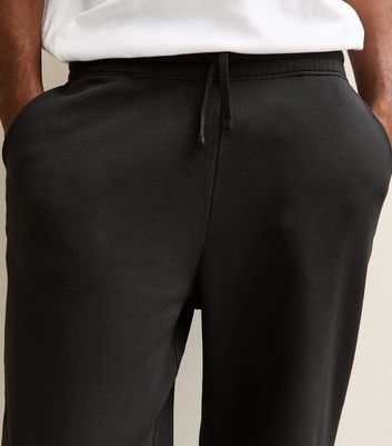 Black Oversized Cuffed Ankle Joggers 3 Black Oversized Cuffed Ankle Joggers