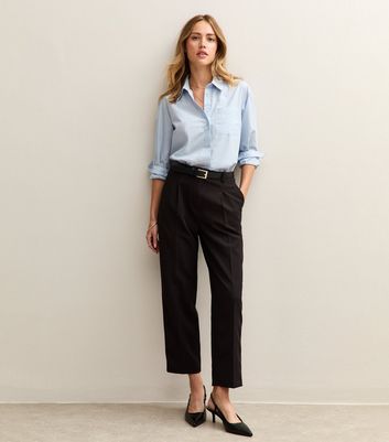 Light Blue Boxy Fit Long Sleeve Shirt