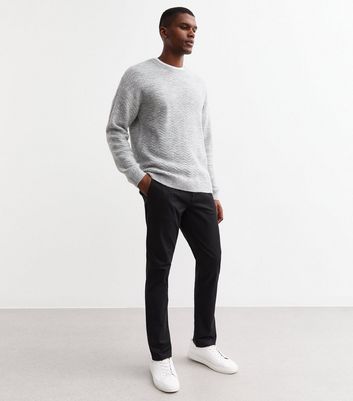 Black Skinny Stretch Cotton Chinos 3 Black Skinny Stretch Cotton Chinos
