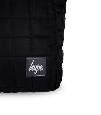 Hype Black Quilted Logo Patch Tote Bag 3 Hype Black Quilted Logo Patch Tote Bag