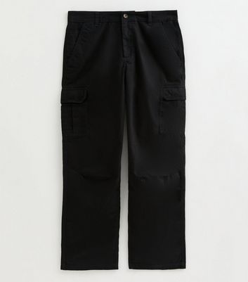Black Relaxed Cargo Trousers 5 Black Relaxed Cargo Trousers