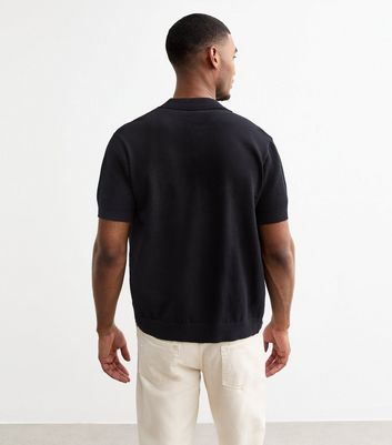 Black Ribbed Short Sleeve Shirt 4 Black Ribbed Short Sleeve Shirt