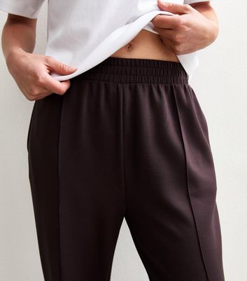 Burgundy Premium Elasticated Waist Wide Leg Joggers 4 Burgundy Premium Elasticated Waist Wide Leg Joggers