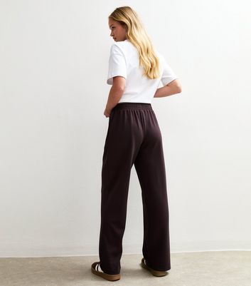 Burgundy Premium Elasticated Waist Wide Leg Joggers 6 Burgundy Premium Elasticated Waist Wide Leg Joggers