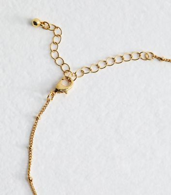 18ct Gold Plated Initial S Flower Necklace