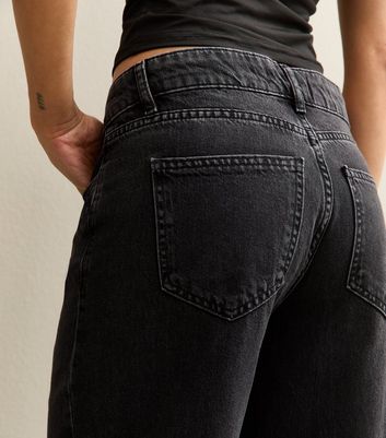 Black Low Rise Wide Leg Jeans 3 Black Low Rise Wide Leg Jeans