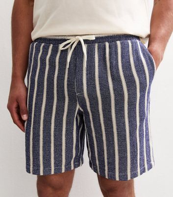 Jack & Jones Bright Blue Striped Jogger Shorts