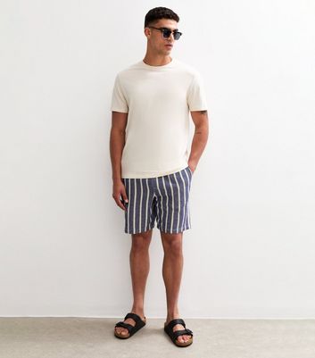 Jack & Jones Bright Blue Striped Jogger Shorts 3 Jack & Jones Bright Blue Striped Jogger Shorts