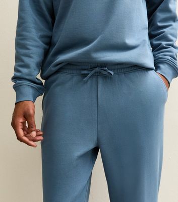 Blue Oversized Cuffed Ankle Joggers 4 Blue Oversized Cuffed Ankle Joggers