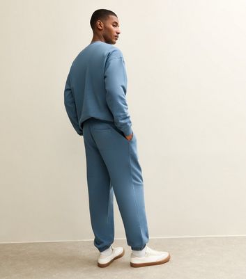 Blue Oversized Cuffed Ankle Joggers 5 Blue Oversized Cuffed Ankle Joggers