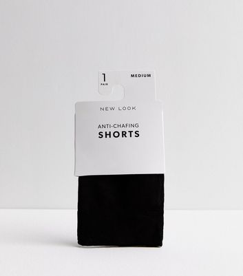Black Anti-Chafing Hosiery Shorts