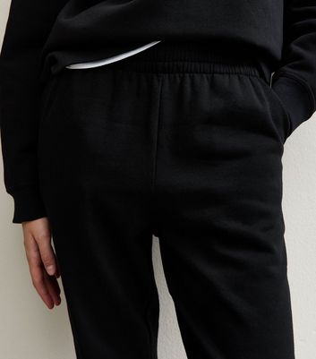 Black Cuffed Ankle Joggers