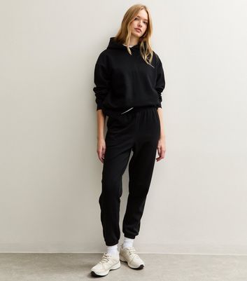 Black Cuffed Ankle Joggers